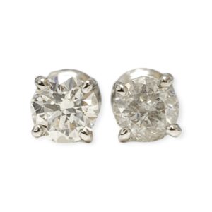 Diamond 1.00ct Earrings in 14k White Gold