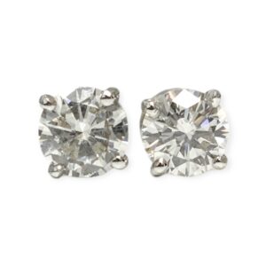 Diamond 1.27ct Earrings in 14K White Gold