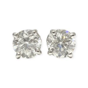 Diamond 1.42ct Earrings in 14K White Gold
