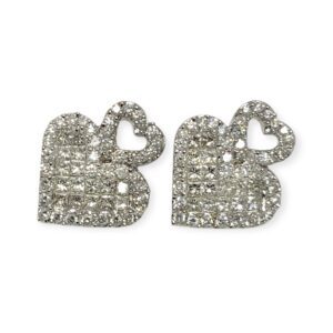 Diamond 2.14ct Earrings in 18K White Gold