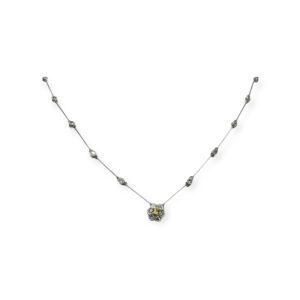 40cm Diamond 0.70ct Necklace in 16K White Gold