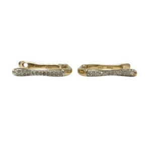 Diamod 0.20ct Earrings In 9K Yellow Gold