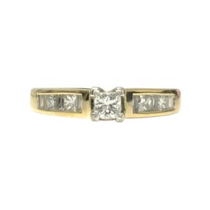Diamond 0.33ct Ring In 18K Yellow Gold