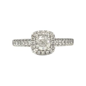 Diamond 0.80ct Ring In 14K White Gold