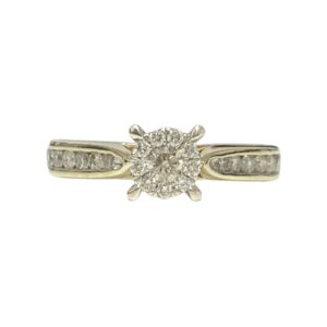 Diamond 0.25ct Ring In 9K Yellow Gold