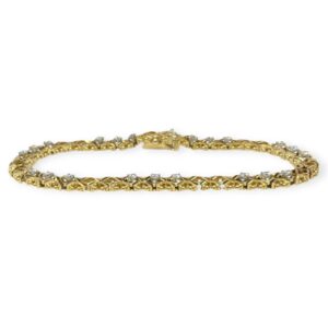 19cm Diamond 0.86ct Bracelet in 14K Yellow Gold
