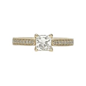 Diamond 0.78ct Ring In 14K Yellow Gold