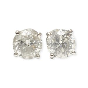Diamond 2.00ct Earrings in 14K White Gold