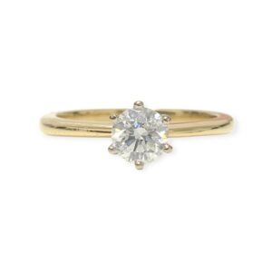 Diamond 0.50ct Ring in 18K Yellow and White Gold