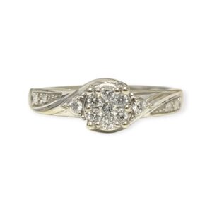 Diamond 0.25ct Ring in 10K White Gold