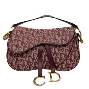 Dior Vintage Oblique Double Saddle Bag