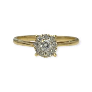 Diamond 0.25ct Ring in 9K Yellow Gold
