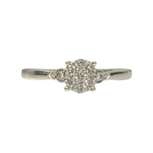 Diamond 0.25ct Ring In 9K White Gold