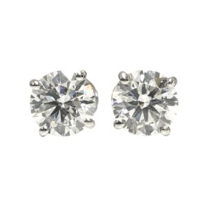 Lab-Grown Diamond 2.10CT Earrings In 14K White Gold