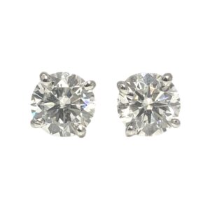 Lab-Grown Diamond 2.07CT Earrings In 14K White Gold