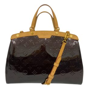 Louis Vuitton Amarante Monogram Vernis Brea MM Bag