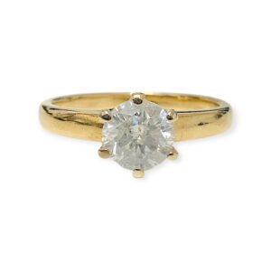 Diamond 1.00ct Ring in 18K Yellow Gold