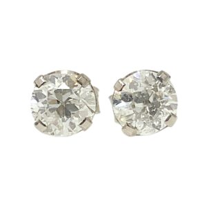 Diamond 0.94ct Earrings In 9K White Gold