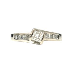 Diamond 0.50ct Ring In 18K White Gold