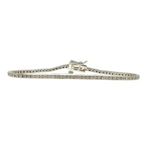 15.5cm Diamond 1.00ct Tennis Bracelet In 10K White Gold