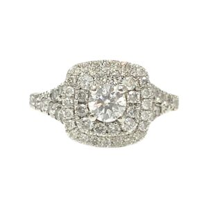 Diamond 0.92ct Ring In 14K White Gold