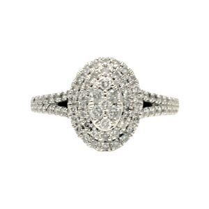 Diamond 0.30ct Ring In 10K White Gold