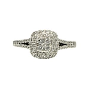 Diamond 0.30ct Ring In 10K White Gold