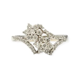 Diamond 0.25ct Ring In 14K White Gold