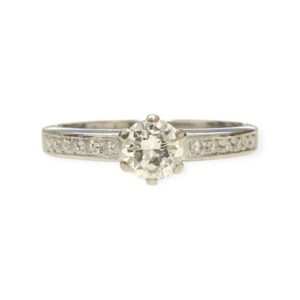 Diamond 0.67ct Ring in 18K White Gold