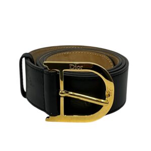 Dior D Buckle Leather Belt Size 85