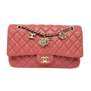 Chanel Lambskin Limited Edition Valentine Classic Single Flap Bag