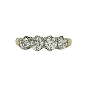 Diamond 1.00ct Ring In 18K Yellow Gold