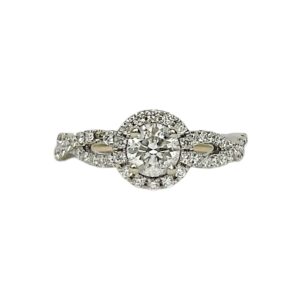 Diamond 1.15ct Ring In 14k White Gold