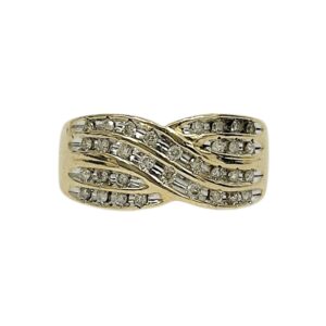 Diamond 0.30ct Ring In 9K Yellow Gold
