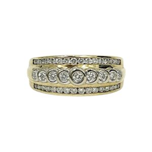 Diamond 0.53ct Ring In 9K Yellow Gold