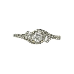 Diamond 0.81ct Ring In 14K White Gold