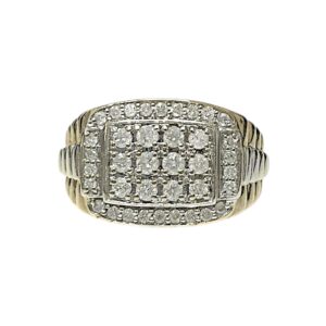 Diamond 1.00ct Ring In 10K Yellow and White Gold