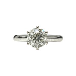 Diamond 1.04ct Ring In 18K White Gold