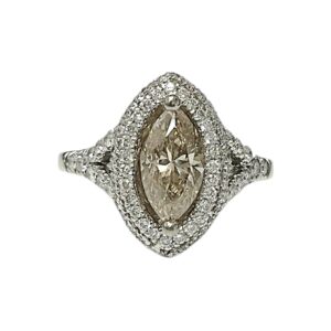 Diamond 2.05ct Ring In 18K White Gold