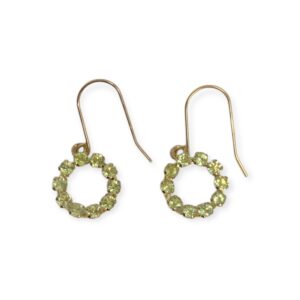 Quartz Earrings in 9K Yellow Gold