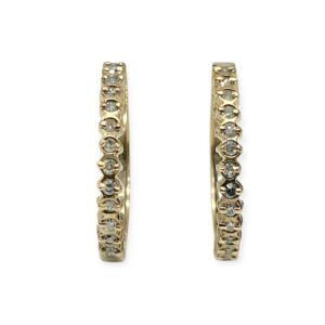 Diamond 0.10ct Earrings in 9K Yellow Gold