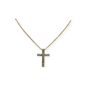 44cm Diamond 0.50ct Necklace in 9K Yellow Gold