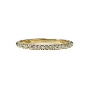 Diamond 0.10ct Ring In 9K Yellow Gold