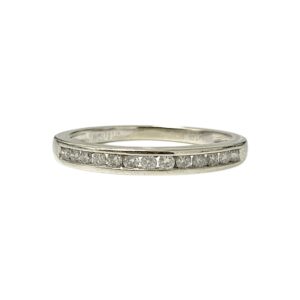 Diamond 0.17ct Ring In 10K White Gold