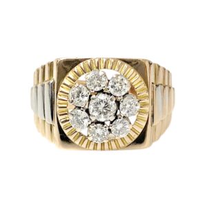 Diamond 0.75ct Ring In 14k Rose and White Gold