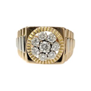 Diamond 0.75ct Ring In 14k Rose and White Gold