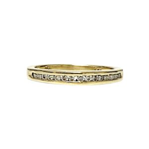 Diamond 0.15ct Ring In 18K Yellow Gold