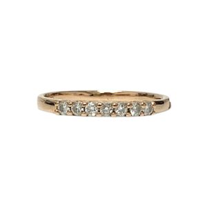Diamond 0.16ct Ring In 18K Rose Gold