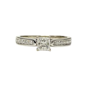Diamond 0.75ct Ring In 14K White Gold