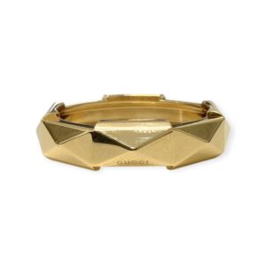 Gucci Link to Love Studded Ring in 18K Yellow Gold ( S 21)